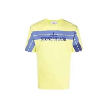 STONE ISLAND T Shirts Men Yellow