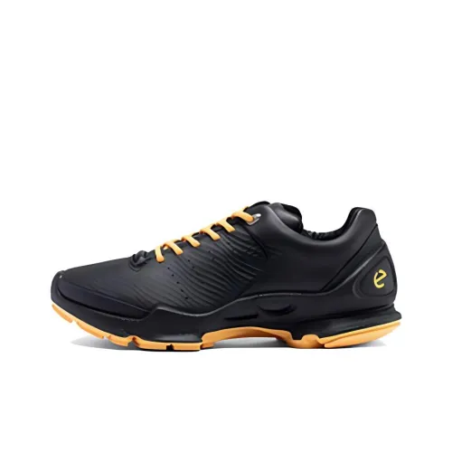Ecco Biom C Anti Slip Wear Resistant Low Top Casual Shoes Men's Black Orange