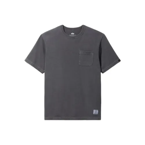 Alpha Industries T-Shirts Men Gray Black