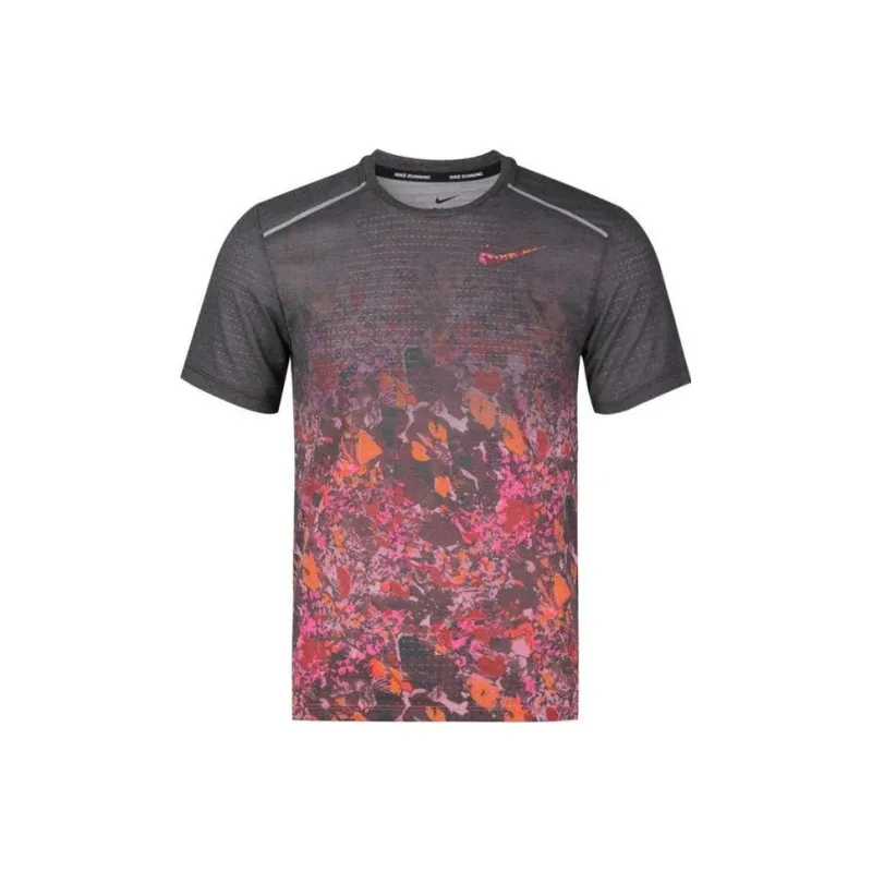 Nike T-Shirts Men Black Red-0