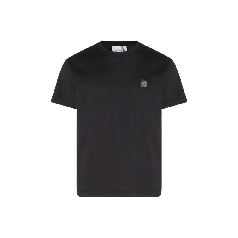 STONE ISLAND Logo Patch Crewneck T Shirt-0