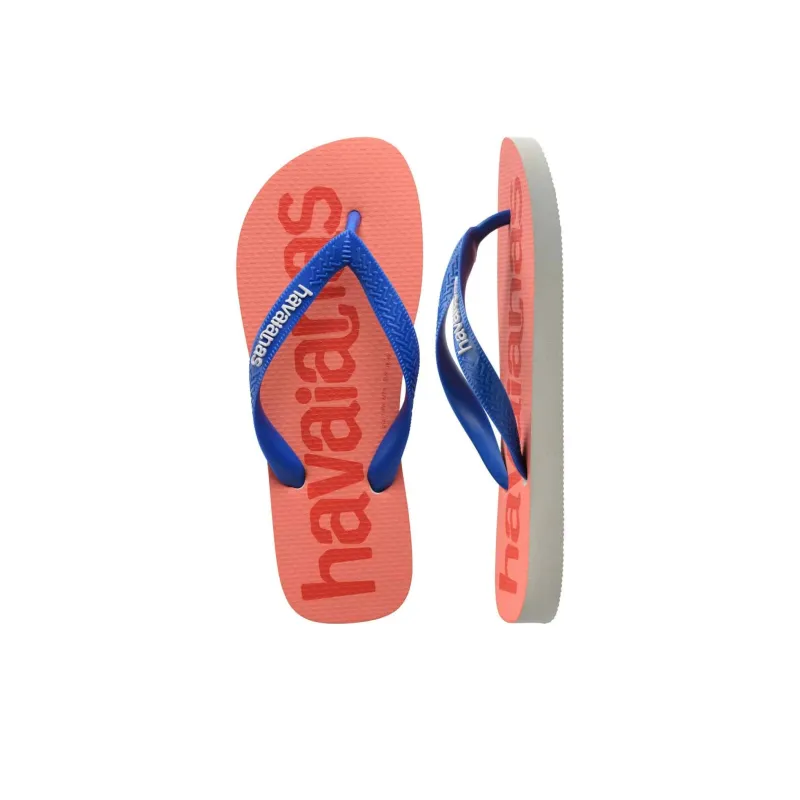 Havaianas Quiet Odor Resistant Flip Flops Women's Red Blue White-3