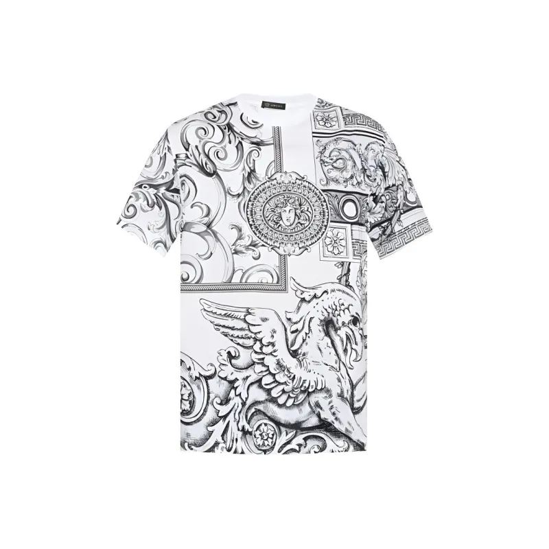 FANSIZHE VERSACE T Shirt Men's White-0