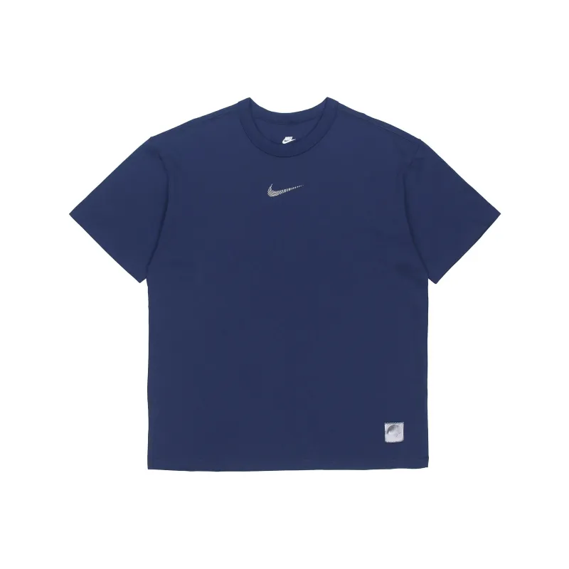 Nike T Shirts Men Navy Blue-0
