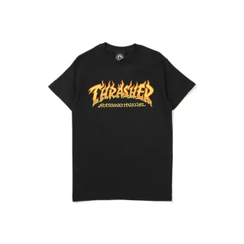 Thrasher T Shirt US Version Unisex Black