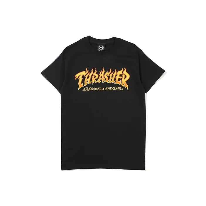Thrasher T Shirt US Version Unisex Black-0
