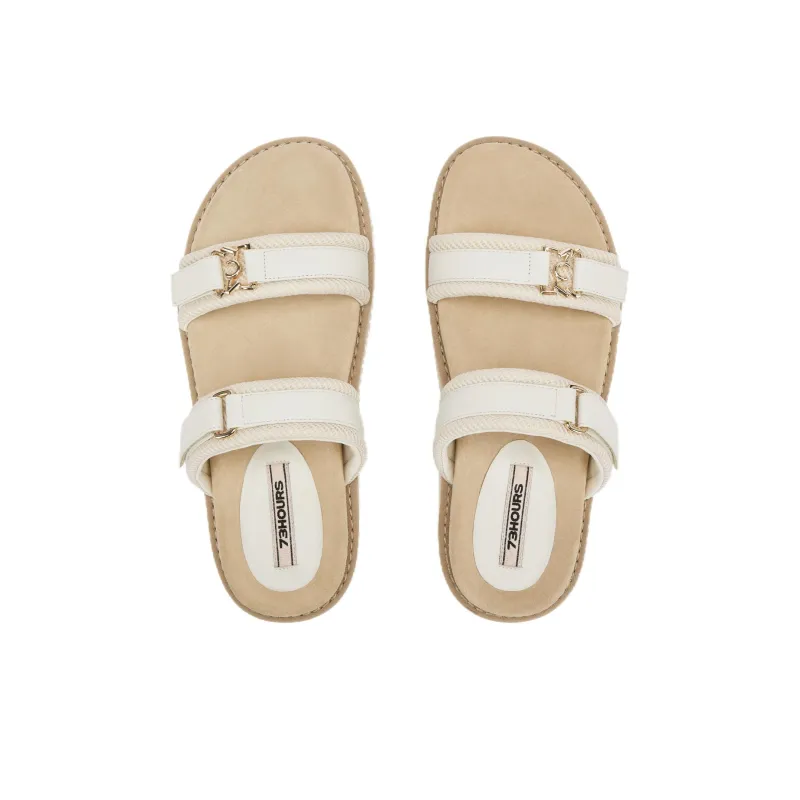 73Hours Cream Edge Beach Sandals Women's-3