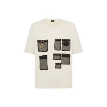 FENDI Commercial Over T Shirt With Mesh Pockets