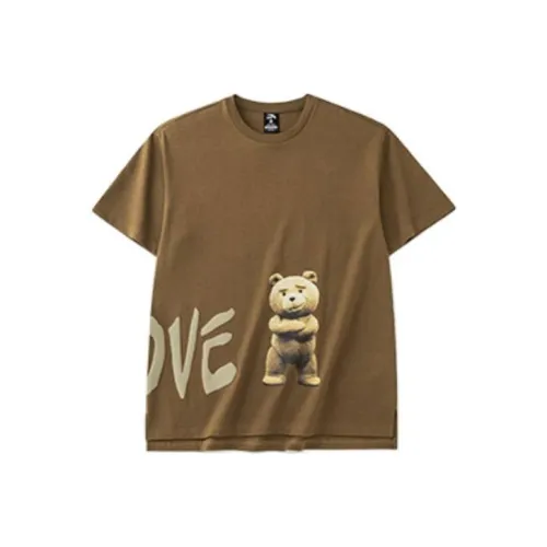 Anta x Teddy Zoo SS22 T-Shirt Unisex Eyebrow Brown