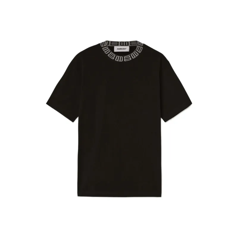 AMBUSH Monogram Rib Collar T shirt-0