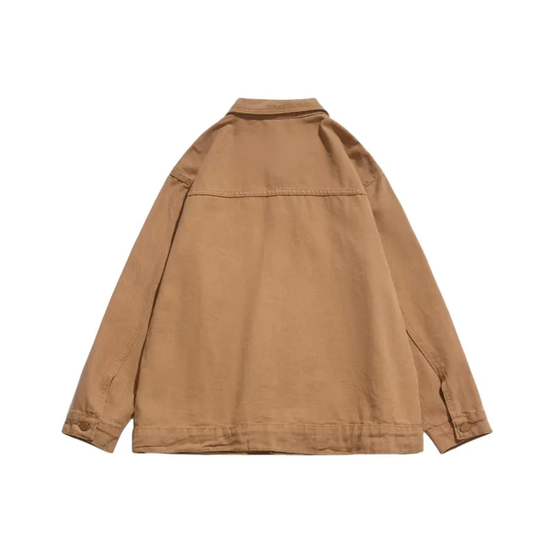 SCRM Denim Jackets Unisex Brown-1