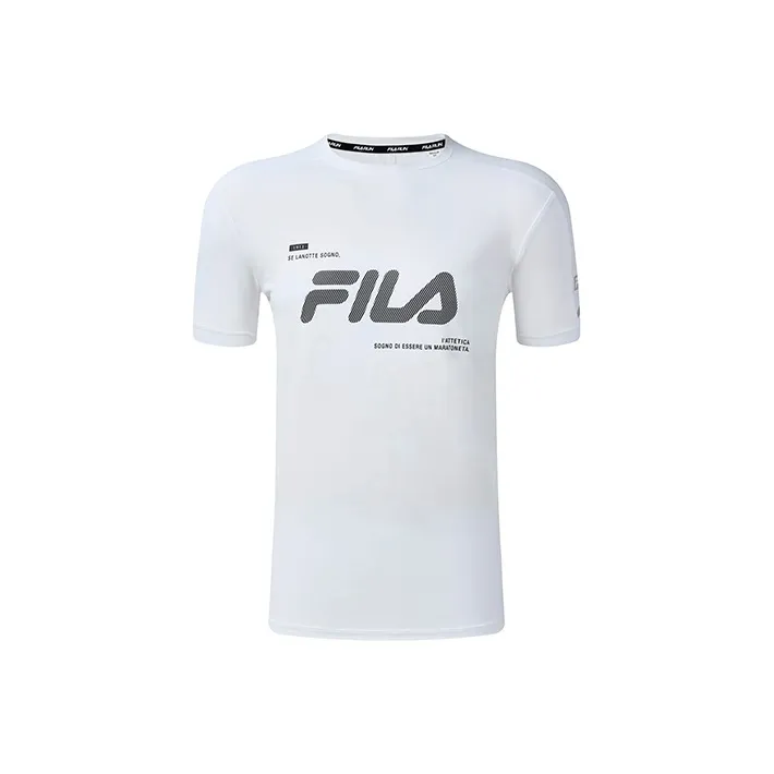FILA Athletics Set in Sleeve T Shirt Men's Jade White-0