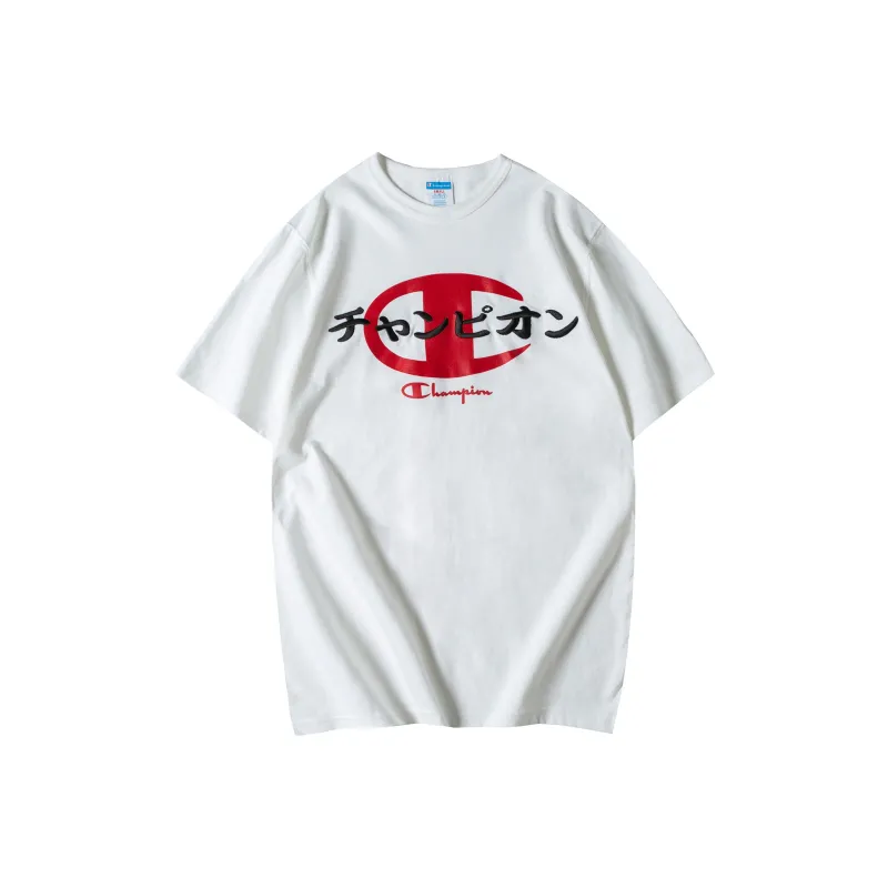 Champion Regular T Shirt Unisex White US Version-0