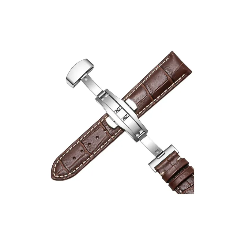 FUDIEN Tissot, Longines, Casio, MIDO, King DW Compatibility Watch Band 185mm Cowhide Leather Material-24