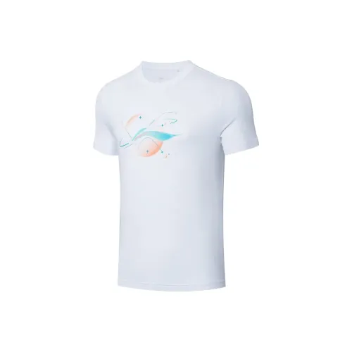LiNing Regular T Shirt Unisex Standard White