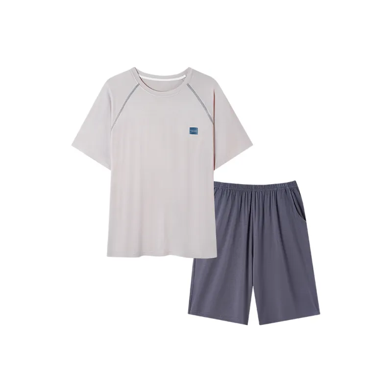 MIIOW Cool One Summer Series Pajama Set Men's Light Gray-0