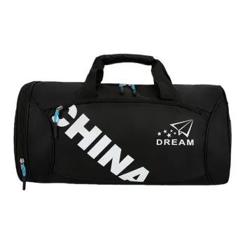 Dusen Kangaroo Nylon Gym Bag Unisex Black/Red/Green/Blue/Rose Red
