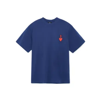 MLB SS23 Heart Heart Series T Shirts Men Navy Blue