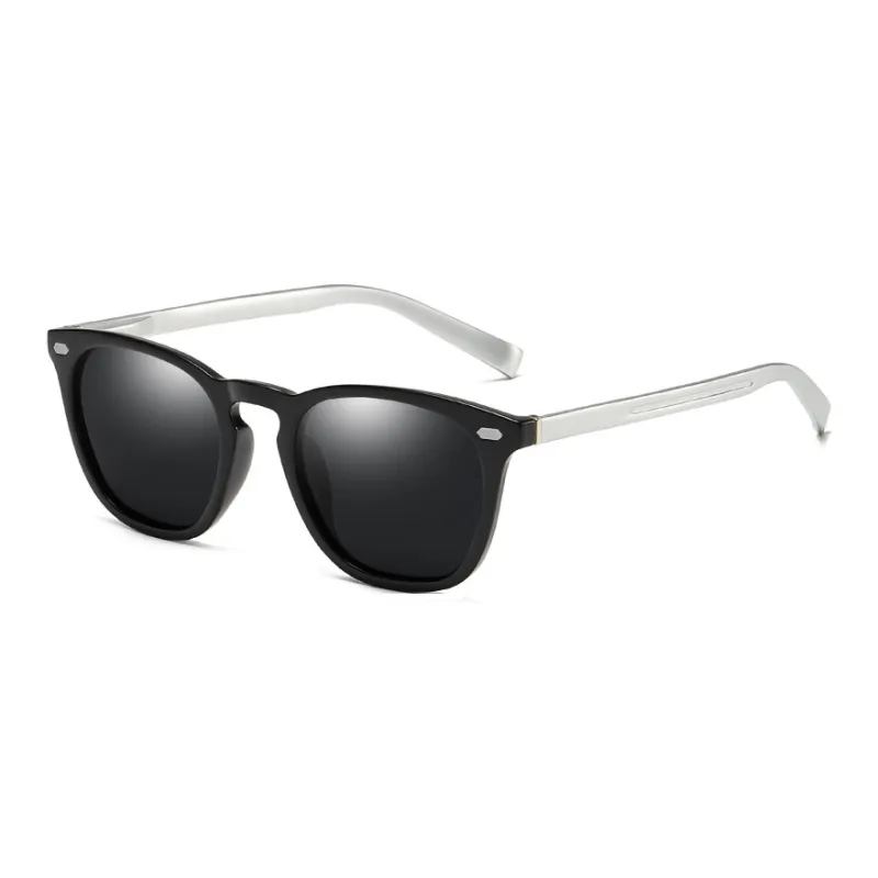PRETTYALLUSION Aluminum Magnesium Alloy TR/Memory Plastic Round Sunglasses Unisex-3