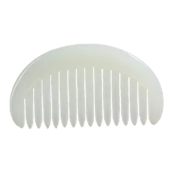 Jade Charm Yao Jade Comb White Jade/Pale Greenish White Jade Women's