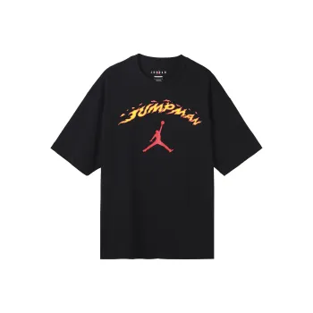 Jordan Drop Shoulder Sleeve T Shirt Men's Black