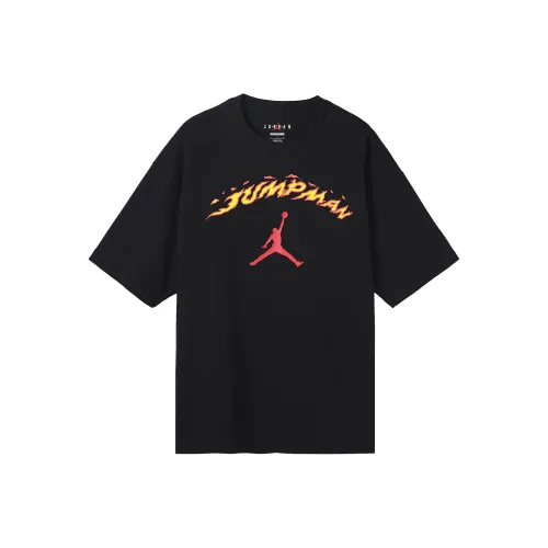 Jordan Drop Shoulder Sleeve T Shirt Men's Black