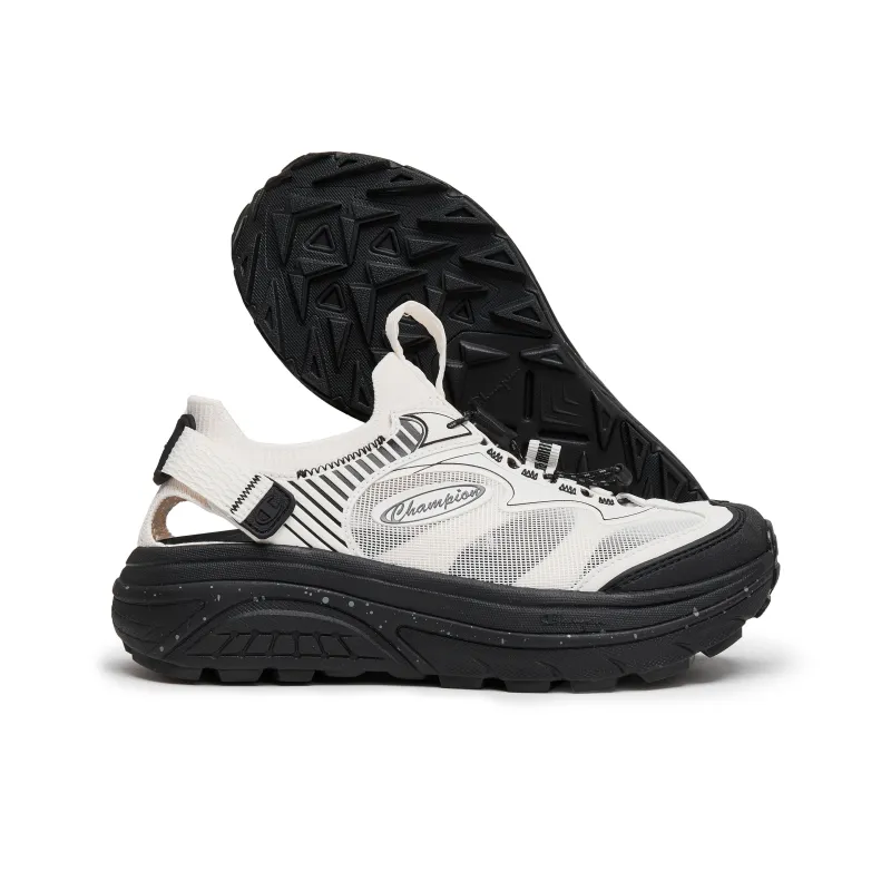 Champion Starlight Sandals One Strap Sandals Men's Milk White Black-3
