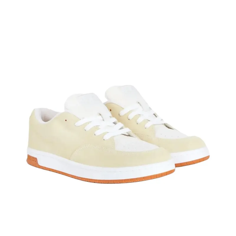 KENZO Dome Low Top Skateboard Shoes Men's Light Yellow-2