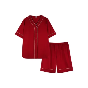 Xuan Liang Pajama Set Women's Maroon