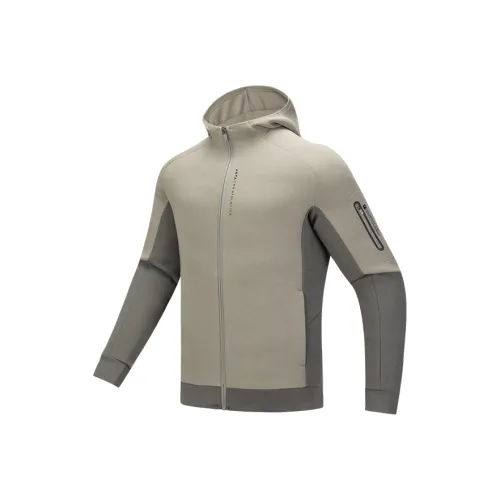 Anta Variety Training Collection Jackets Coats Men's Mung Bean Green/Deep Irrigation Green