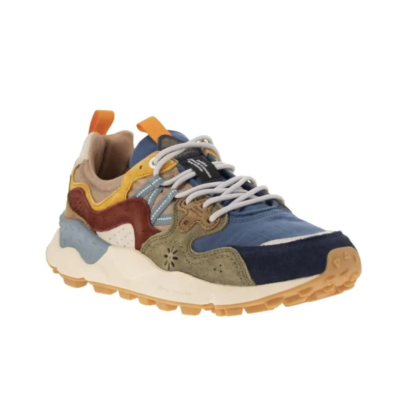 FLOWER MOUNTAIN Yamano 3 Low Top Casual Shoes Men's Blue Army Green-1