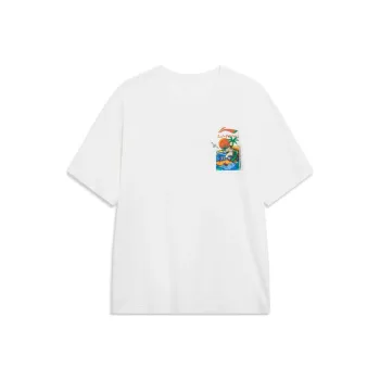 LiNing Sports Lifestyle Collection Sports Trendy Collection T Shirt Men's White