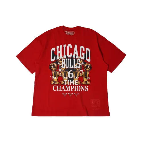 Mitchell & Ness T Shirt Unisex Red