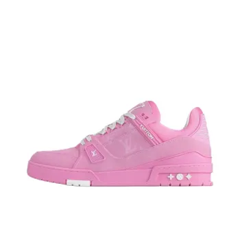 LOUIS VUITTON Trainer Low Top Skateboard Shoes Men's Pink