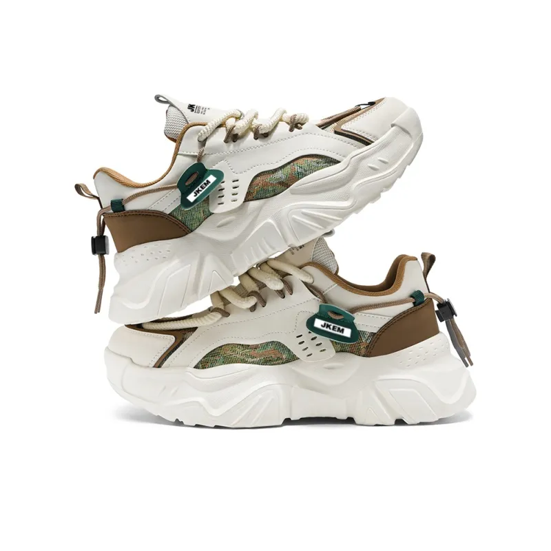 JKEM Cushioned Slip-Resistant Abrasion-Resistant Low-Top Chunky Sneakers Men's-2