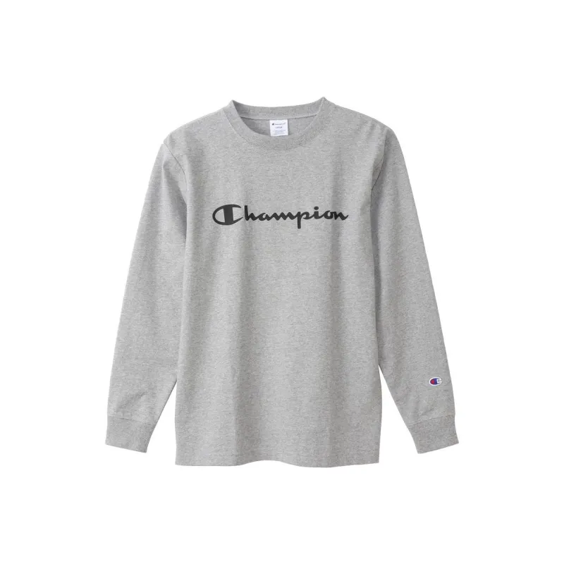 Champion Straight Long Sleeved T Shirt Japan Version Unisex-6