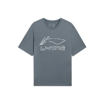 LiNing Sports Life Collection T Shirt Men's Thunderstorm Gray