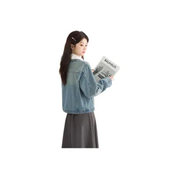 PLANE DRIFT Denim Jacket Women's Blue