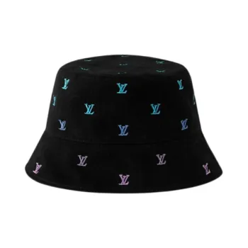 LOUIS VUITTON Cotton Bucket Hats Men's Black