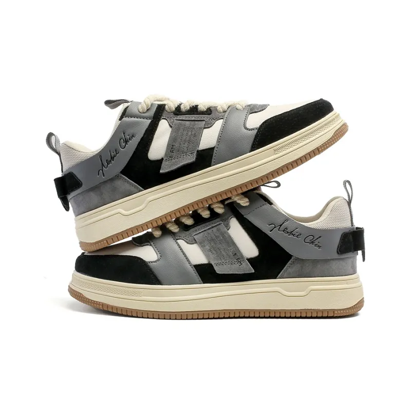 AMICNIEGD Breathable Anti Slip And Wear Resistant Low Top Skateboard Shoes Men's-10