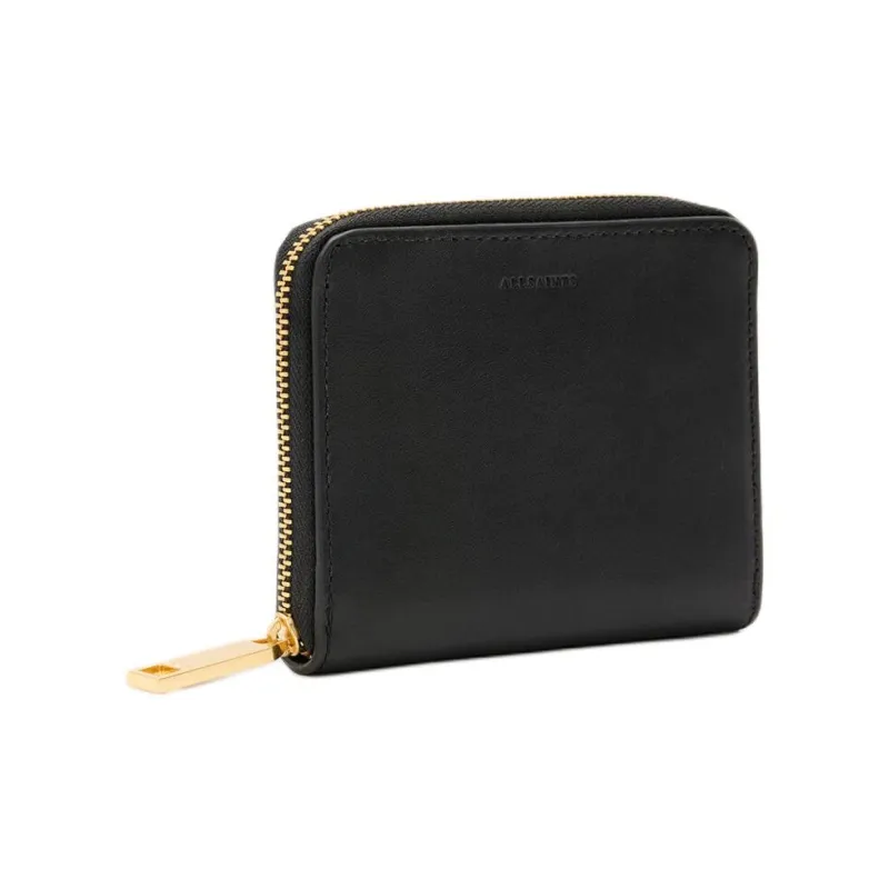 ALLSAINTS Cow Leather Wallet Unisex Black-1