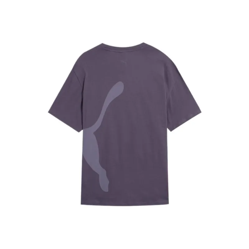 PUMA T Shirt Unisex Charcoal Gray Purple-1