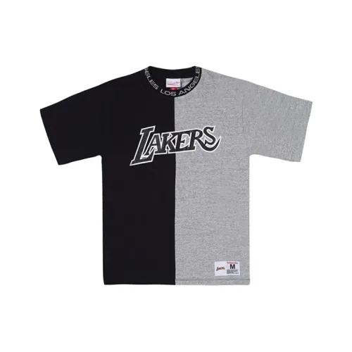 Mitchell Ness T Shirts Men Black Gray Color