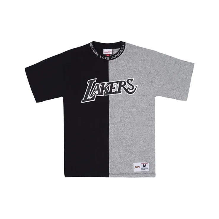 Mitchell Ness T Shirts Men Black Gray Color-0