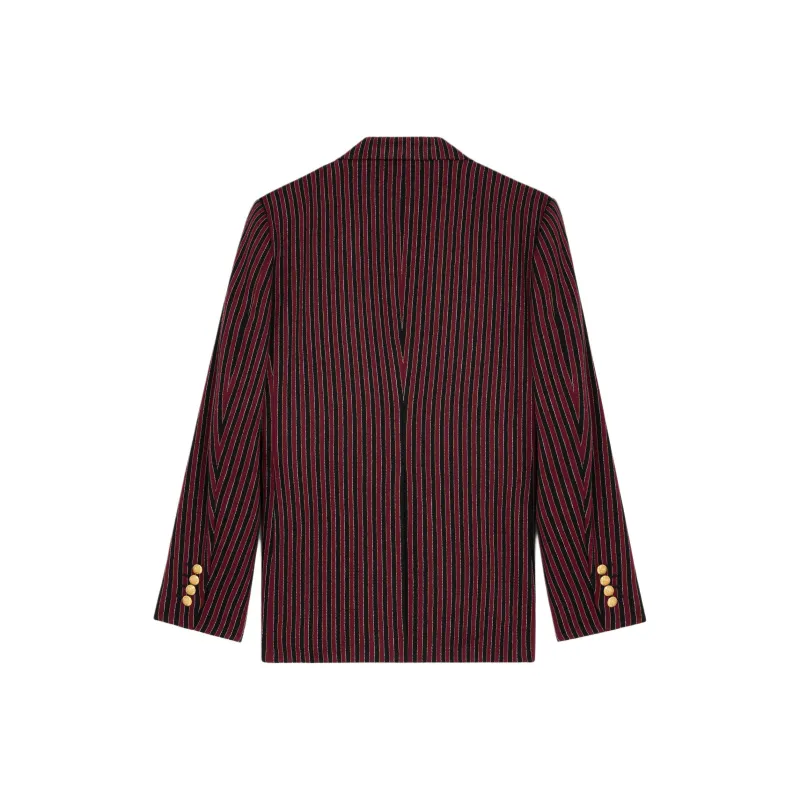 CELINE SS25 Jackets & Coats Men's Black Red-1