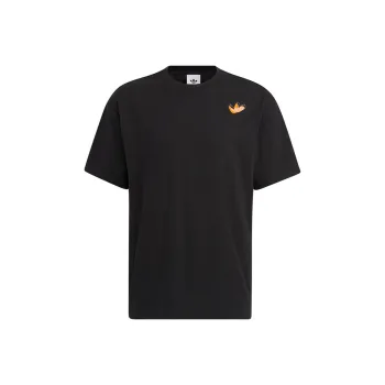 Adidas Originals Drop Shoulder Sleeve T Shirt Unisex Black
