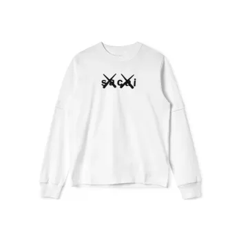 KAWS X Sacai Flock Print Long Sleeve T shirt