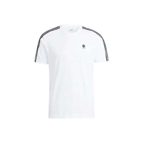 Adidas Neo Set in Sleeve T Shirt Men's White