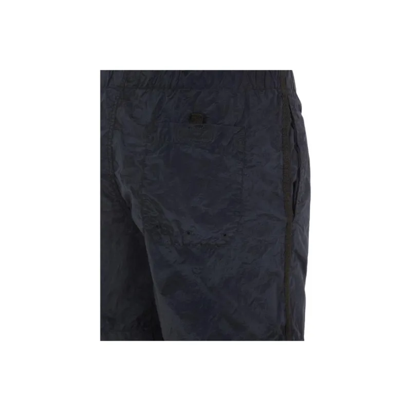 STONE ISLAND Logo Patch Drawstring Swim Shorts-3