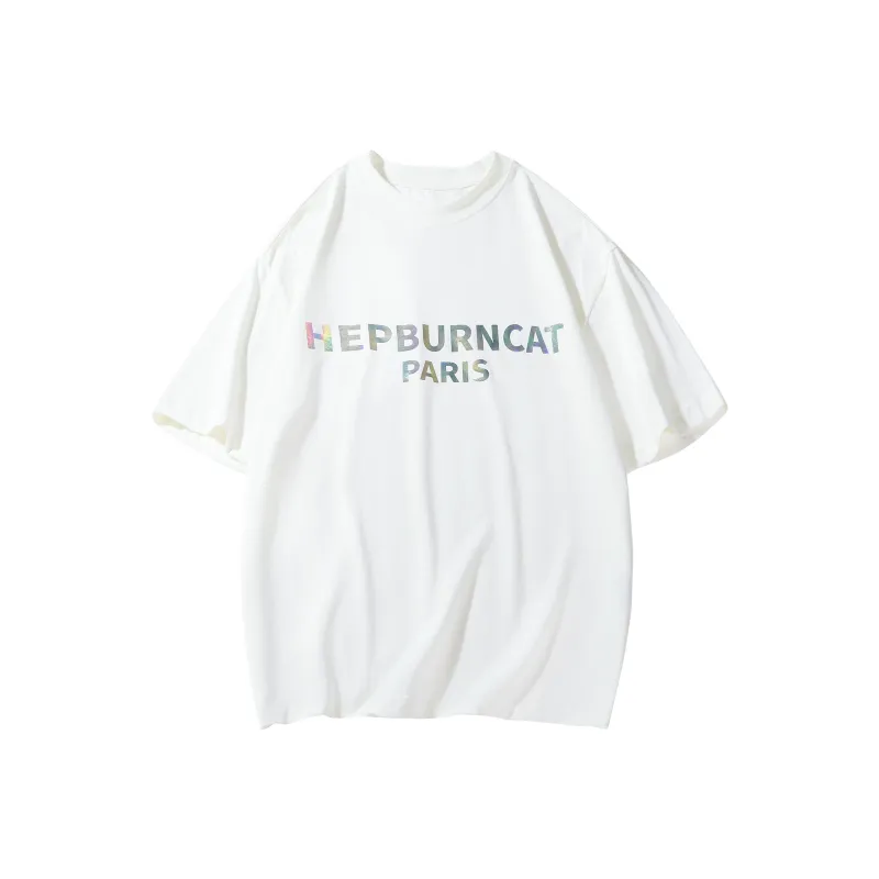 Hepburn Cat T-Shirts Unisex-4